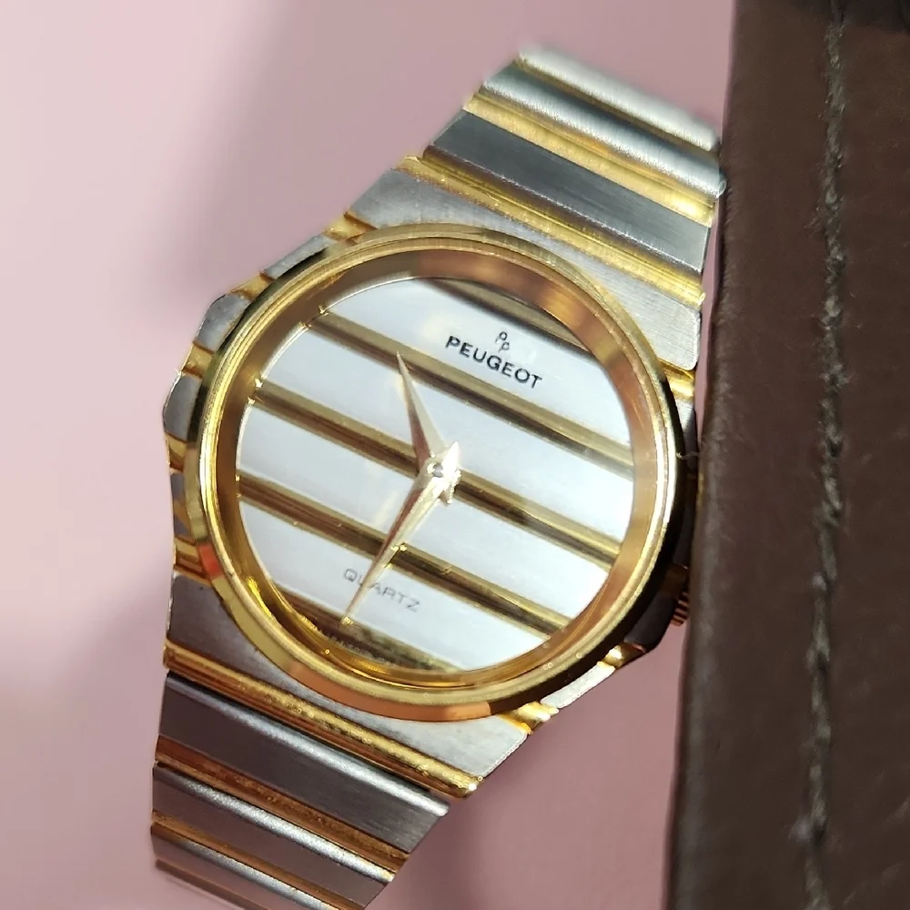 Peugeot Gold and Silver Quartz Watch